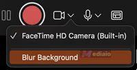 turn on Blur Background | Record Audio on PowerPoint Computer