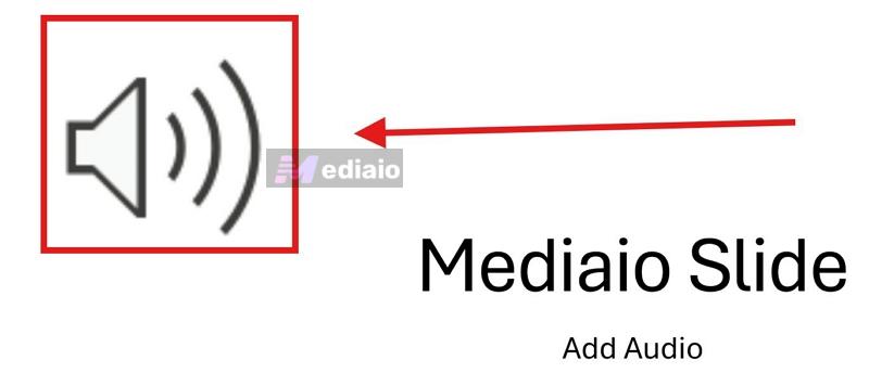 audio icon | Record Audio on PowerPoint Computer