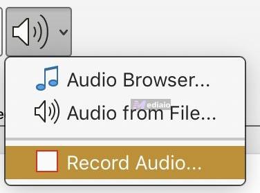 open Audio | Record Audio on PowerPoint Computer