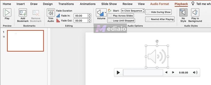 attached audio | Record Audio on PowerPoint Computer