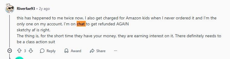 Unauthorized or Duplicate Billing | being charged for Amazon Music