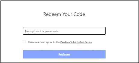 redeem Pandora gift card code | Get Pandora Premium for Free