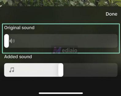 use Add sound | Remove Audio from iPhone Video