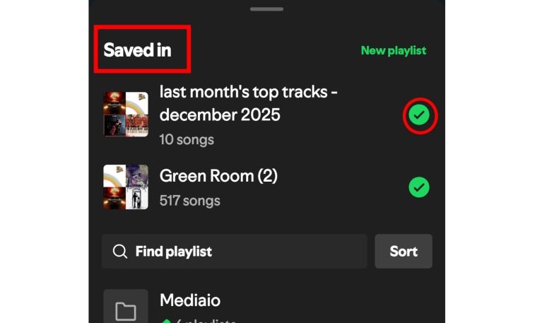 show Saved in | Remove Duplicates from Spotify Playlists