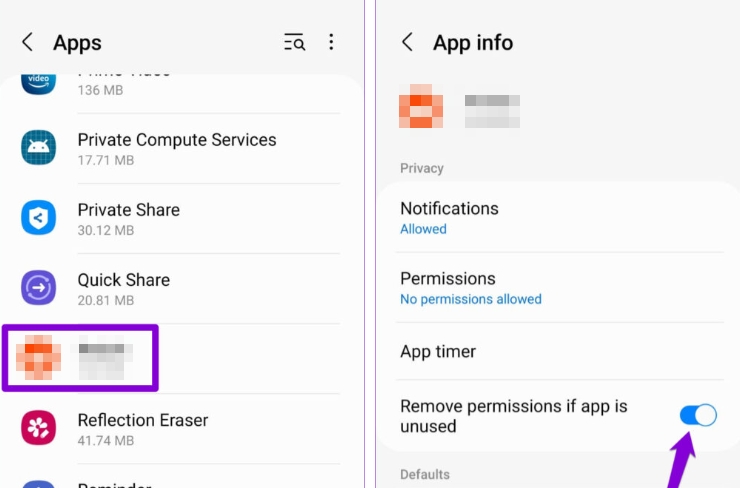remove permissions if app is unused | Connect Pandora to Car