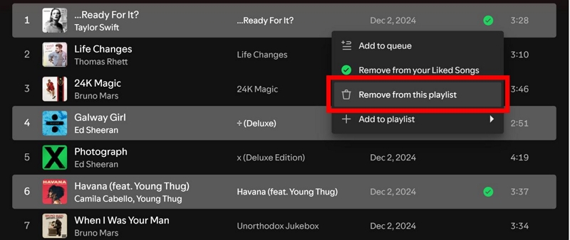 delete scattered tracks | Remove Songs from Spotify Playlists