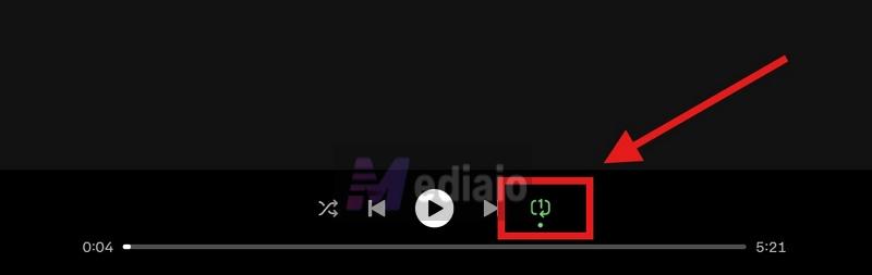 repeat button | Repeat a Song on Spotify