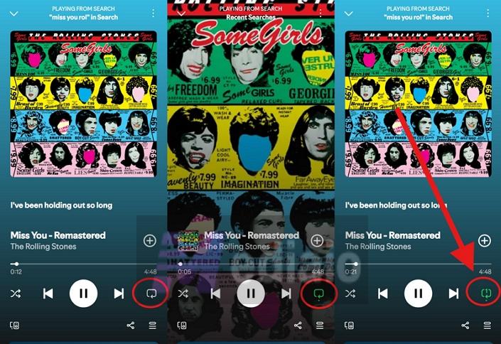 loop icon | Repeat a Song on Spotify