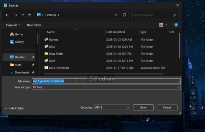 create folder | Download Music from YouTube Music to Computer