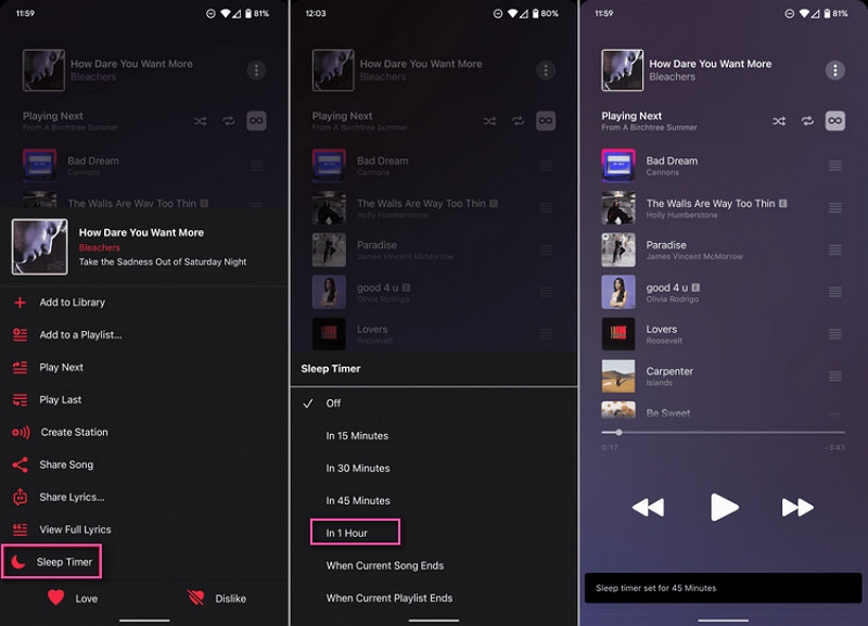 Sleep Timer | apple music sleep timer