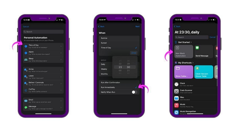 Add Action | apple music sleep timer
