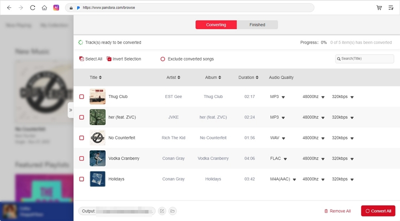 pick format | Pandora Mod APK