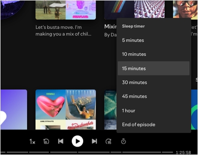 schedule time | Set Sleep Timer on Spotify