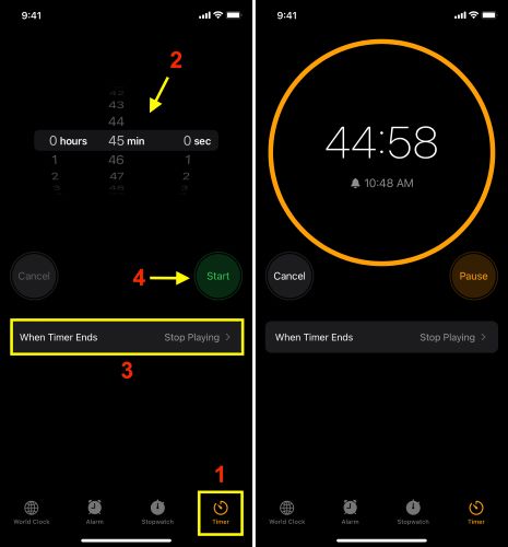 hit Start | Set Sleep Timer on Spotify
