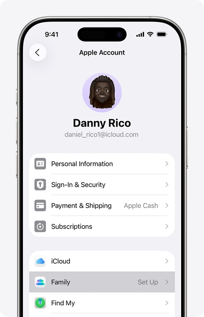 Set Up Apple Family Sharing | apple music family sharing