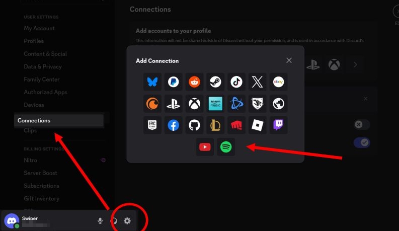 pick Spotify | Show What You're Listening to on YouTube Music on Discord