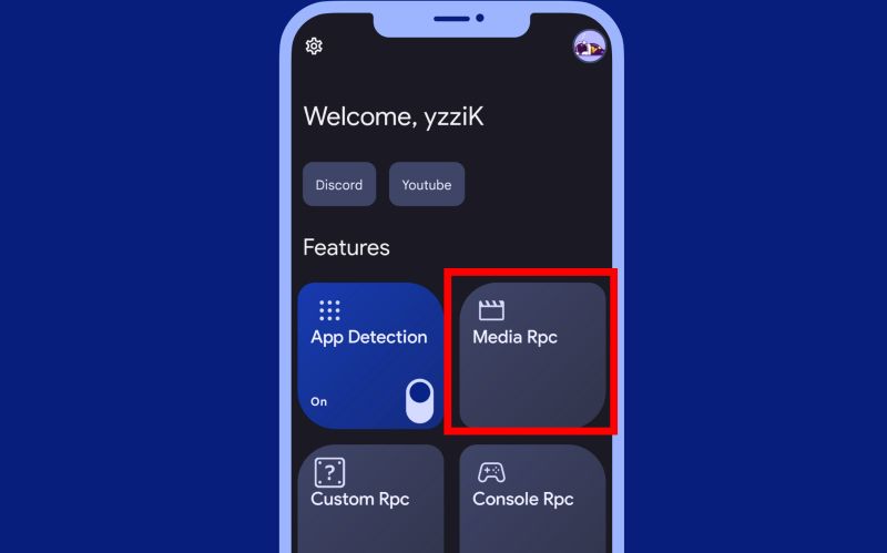 tap Media RPC | Show What You're Listening to on YouTube Music on Discord