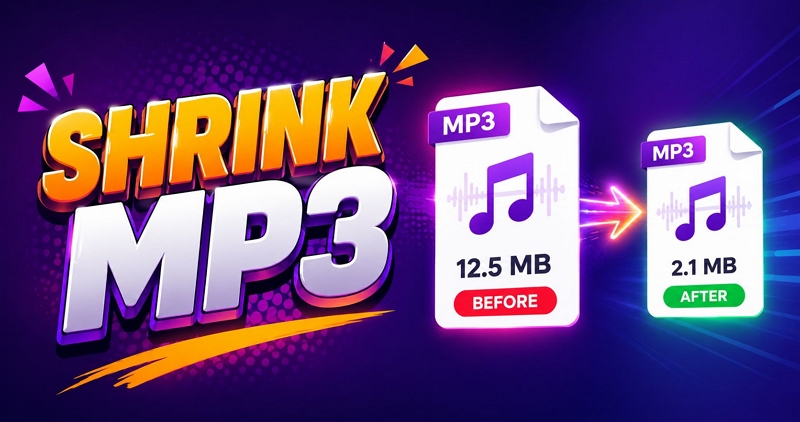 reduce MP3 size | Shrink MP3 File Size