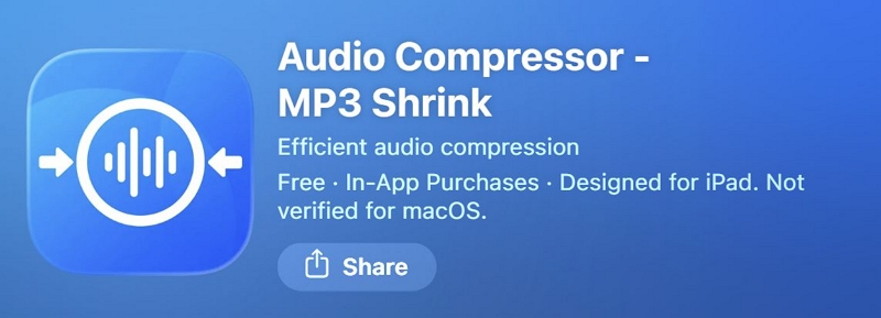 use Audio Compressor - MP3 Shrink | Shrink MP3 File Size