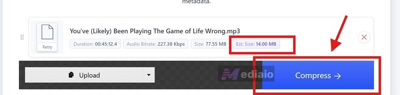 click Compress | Shrink MP3 File Size