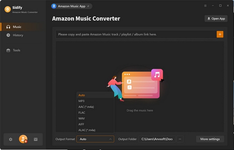 Selected MP3 320kbps | sidify music converter