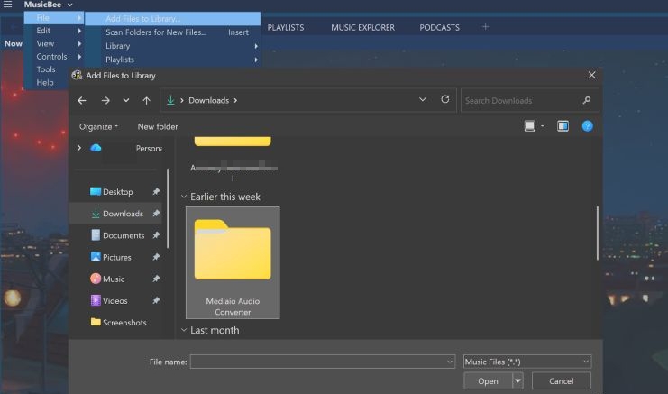 click Open | Pandora Sleep Timer