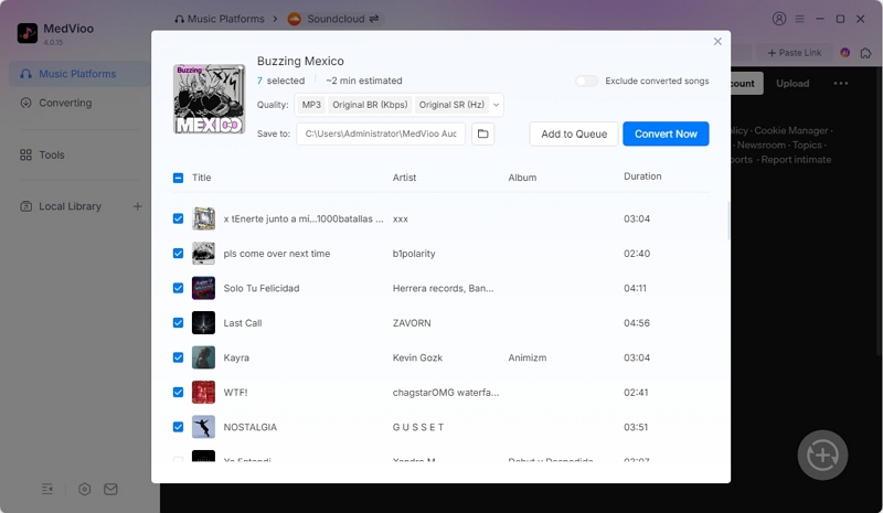 click Apply to All | SoundCloud to FLAC