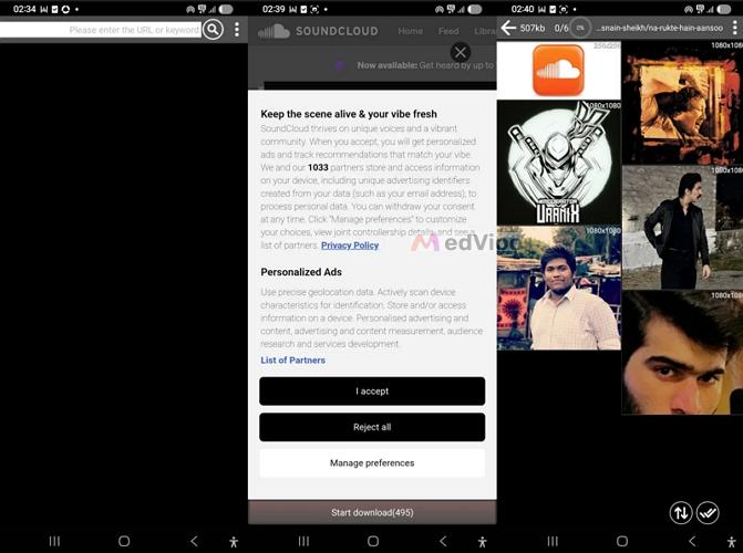 tap Reject all | SoundCloud PFP Downloaders