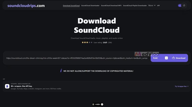 SoundCloudRips | SoundCloud to FLAC