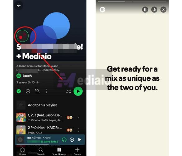 tap animated moving circle | How Does Spotify Blend Work