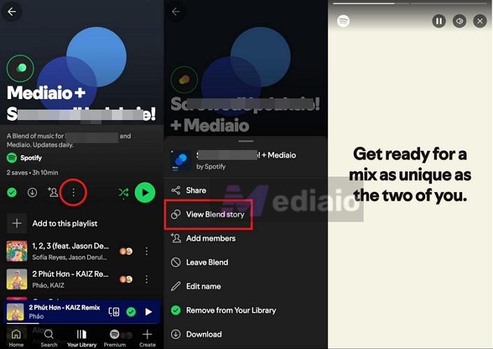 choose View Blend Story | How Does Spotify Blend Work