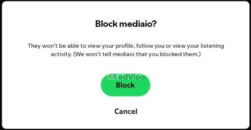 Spotify Notifications for Blocking