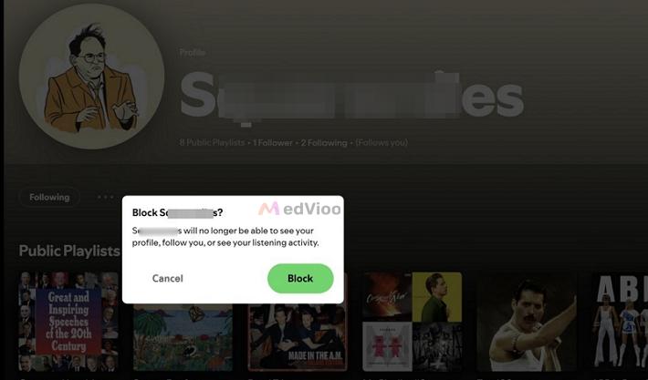 block someone in Spotify