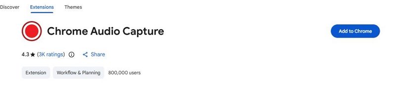 add Chrome Audio Capture | Spotify Downloader Chrome Extensions