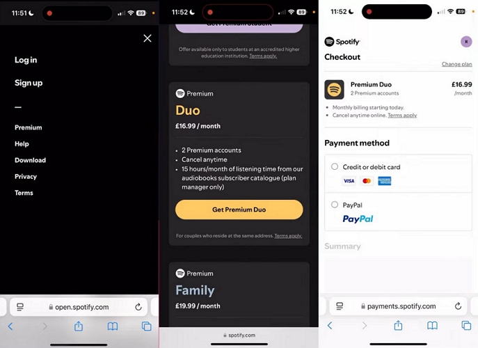 tap Get Premium Duo | How Does Spotify Duo Work