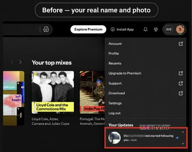 change Spotify display name