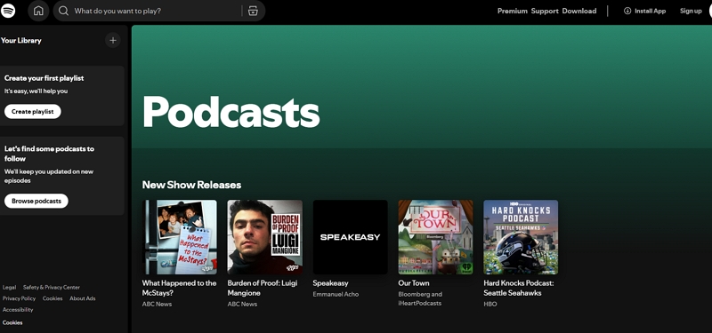 spotify podcasts