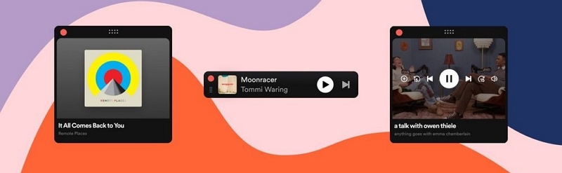 close Miniplayer | Spotify Widgets for Mac