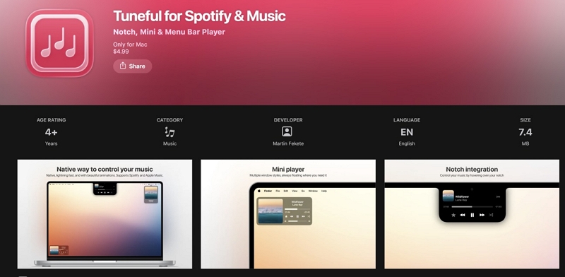 get Tuneful | Spotify Widgets for Mac