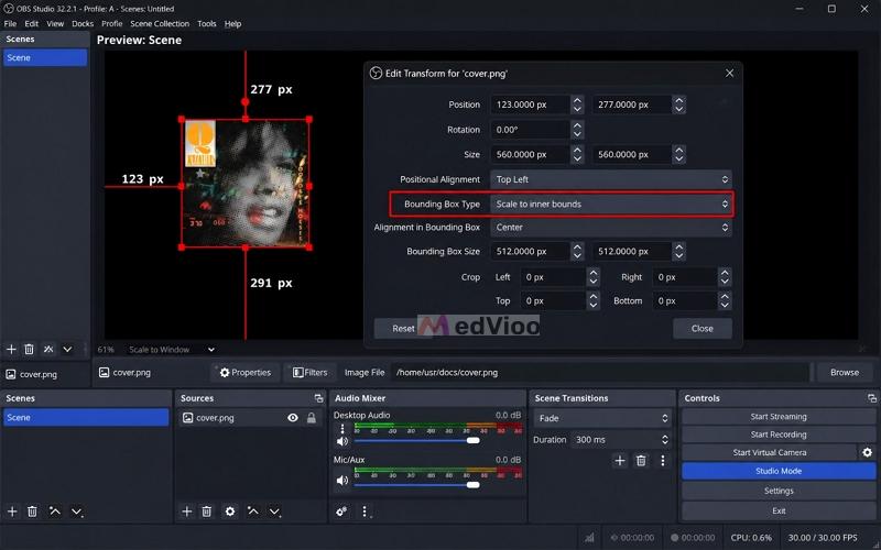 set bounding box | Spotify Overlays for OBS