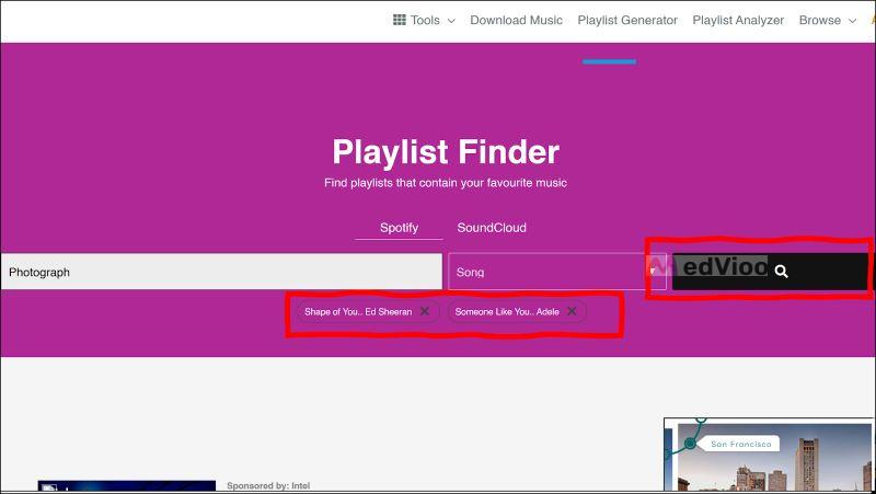 click Search Chosic | Spotify Playlist Finders