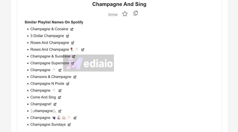 use Copy | Spotify Playlist Name Generators