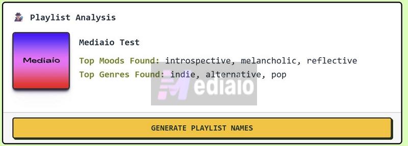 select Generate Playlist Names | Spotify Playlist Name Generators