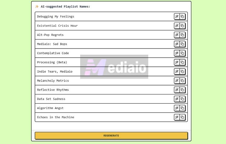 use More | Spotify Playlist Name Generators