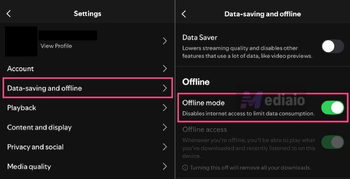 disable offline mode | Make a Playlist Public on Spotify