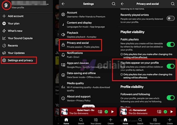 turn on Show on profile | Make a Playlist Public on Spotify