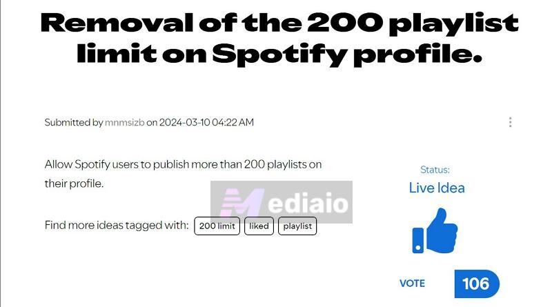 vote on Spotify | Make a Playlist Public on Spotify