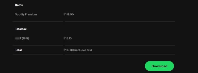 print receipts | Spotify Receipt