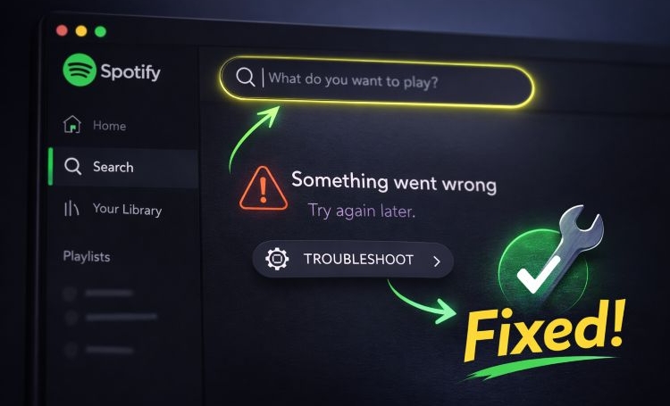 make Spotify search work again | Spotify Search Not Working
