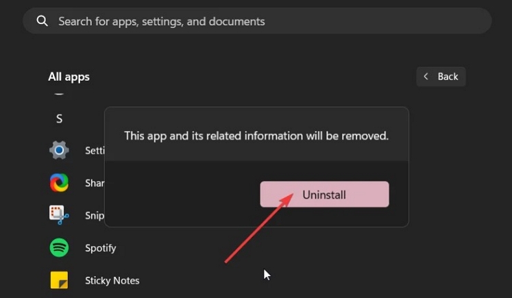 click Uninstall again | Why Is Spotify So Slow